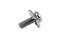 [E] น็อตยึดสายไฟ สแตนเลสชุบนิกเกิ้ล M3x8 mm พร้อมแหวนทรงสี่เหลี่ยม ขนาด 7x7 mm